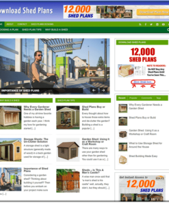 Shed Plans Ready Made WP Site
