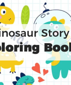 Dinosaur Story and Coloring Books