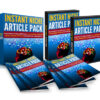 Instant Niche Article Pack 2000+