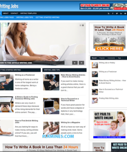 Writing Jobs Niche WP Website