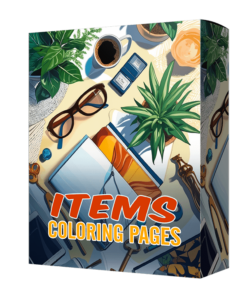 Items and Elements Coloring Pages for Kids